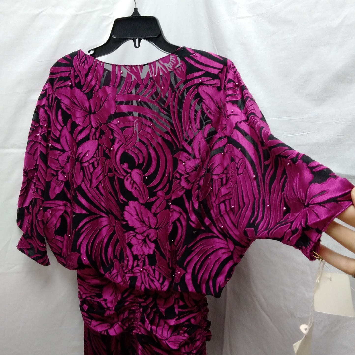 VTG -- Pat Richards by Michael Maiello purple black Formal Dress -- 6