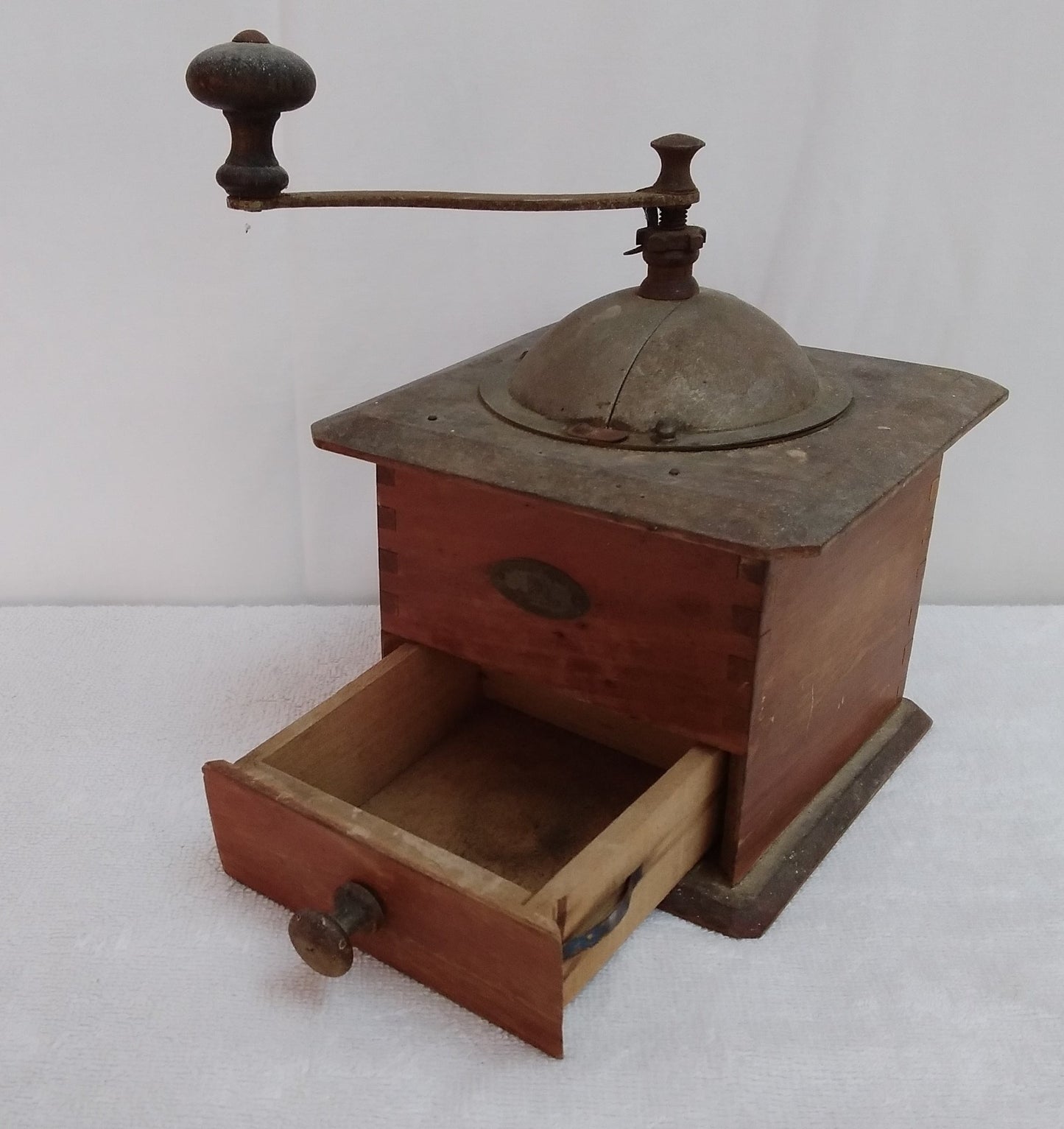 ANTIQUE -- Peugeot Freres Valentigney Coffee Mill -- early 20th c, before 1940