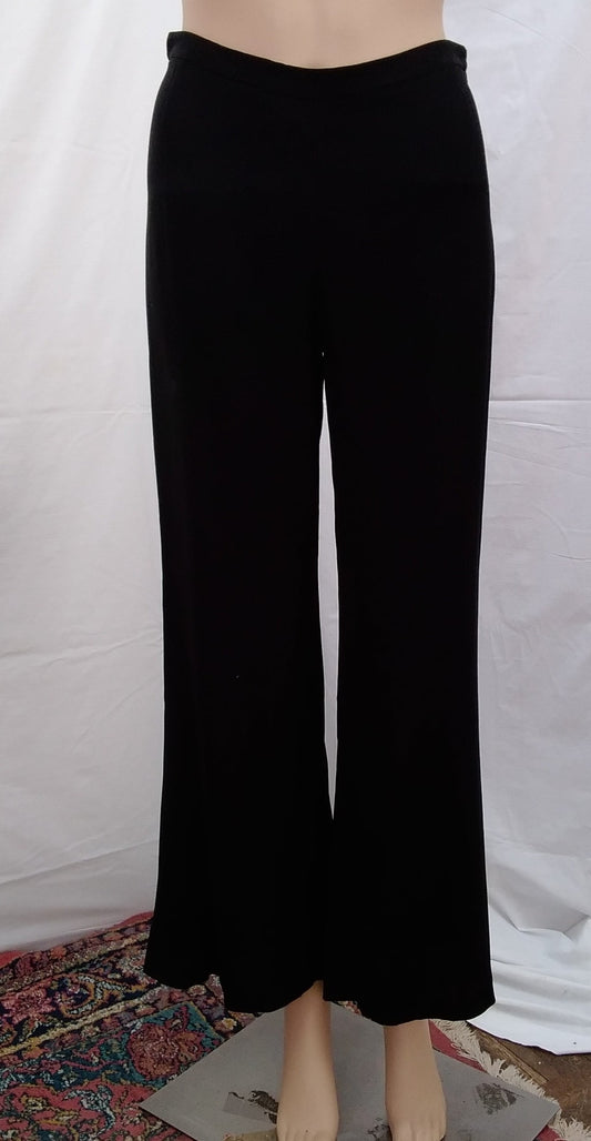 Kenzo Women's Black Flared Slacks -- Size EU 36 (US- S)