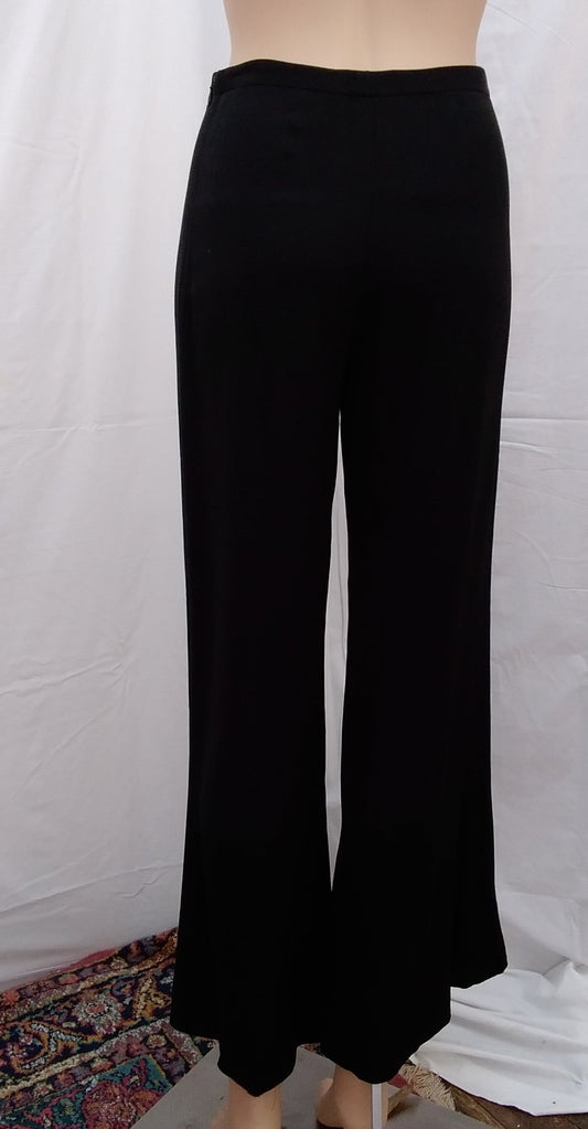 Kenzo Black Flared Slacks Pants -- EU 36 / US- S