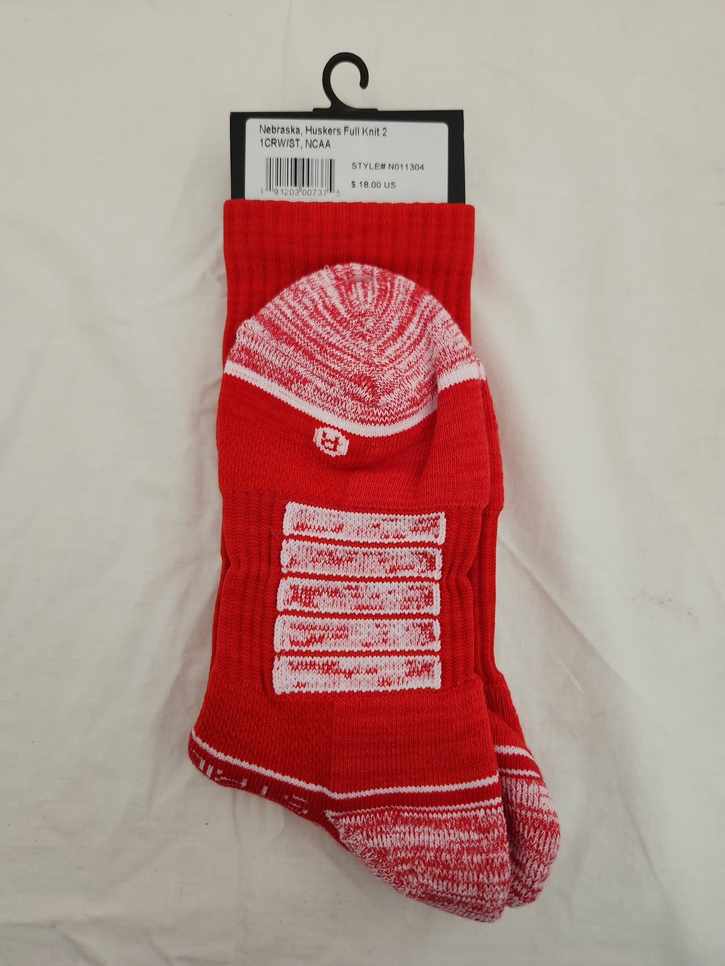 NWT - Strideline Men's Red Nebraska Huskers Socks - Size: M/L