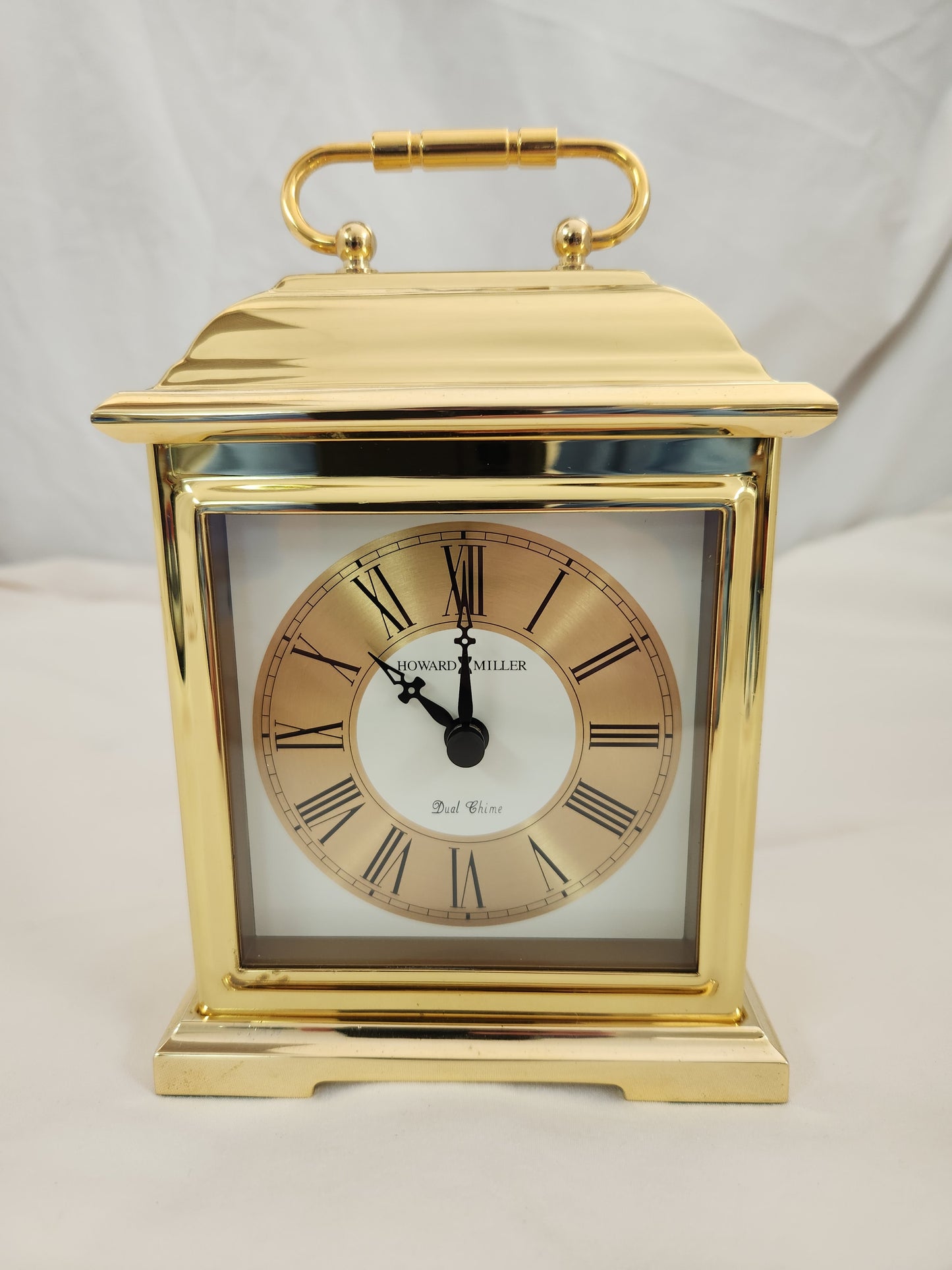 Howard Miller Brass Dual Chime Clock 645-229 W/ Westminster & Whittington Chimes