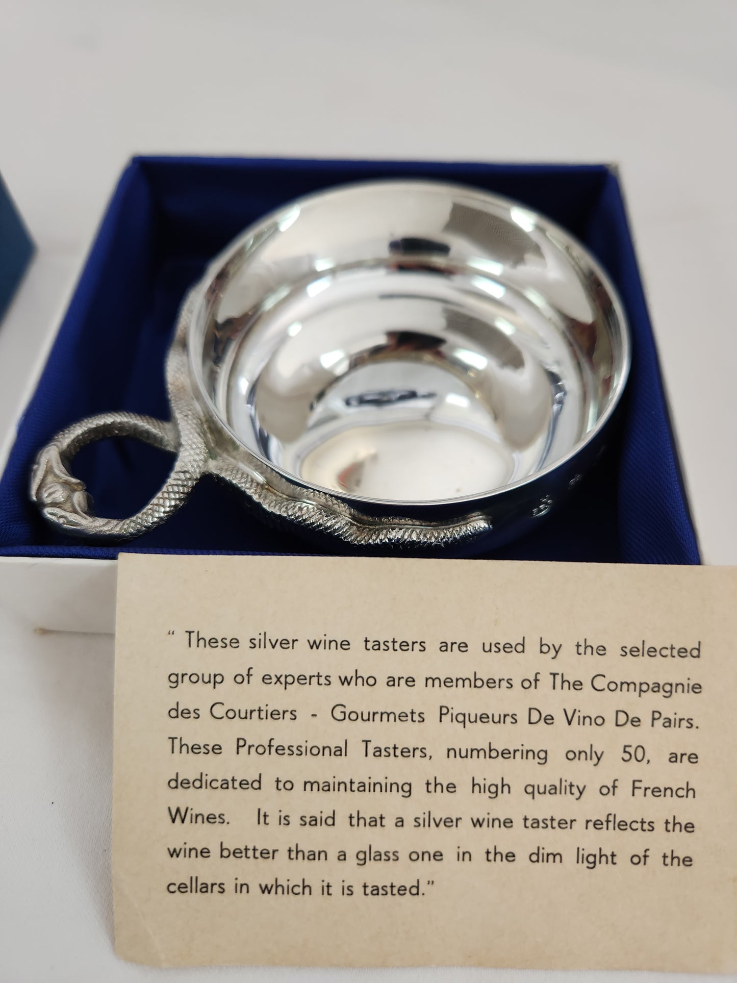 Rare - Cunard R.M.S. Caronia Silver Wine taster Cup with Box