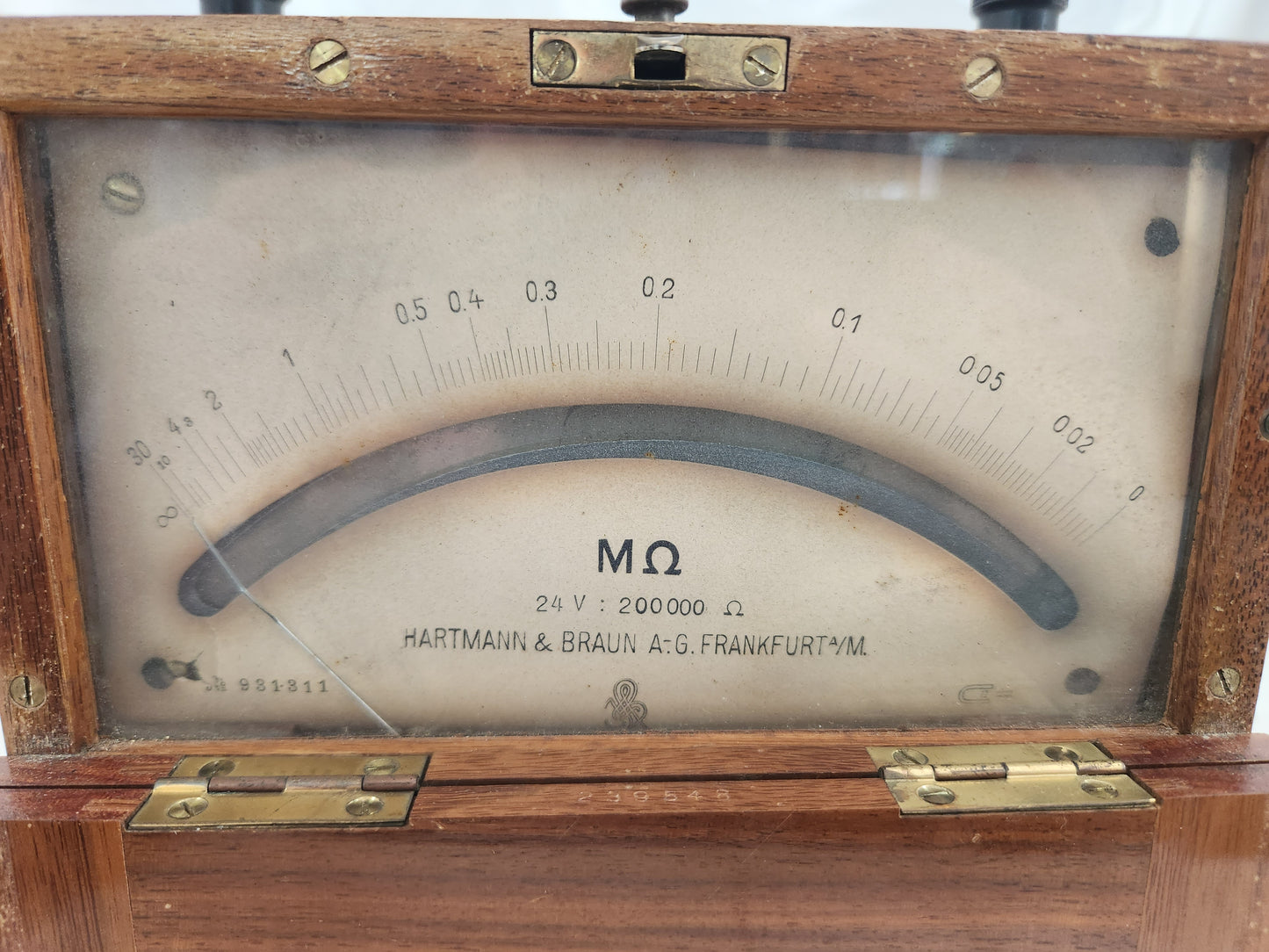Vintage - Hartmann & Braun Megaohm Electrical Resistance Meter (Not Tested)