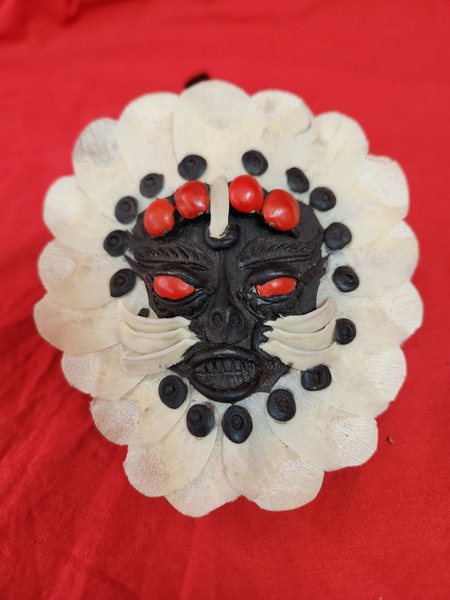 Amazing - Brazilian Miniature Manaus Fish Scale Tribal Mask Wall Hanging