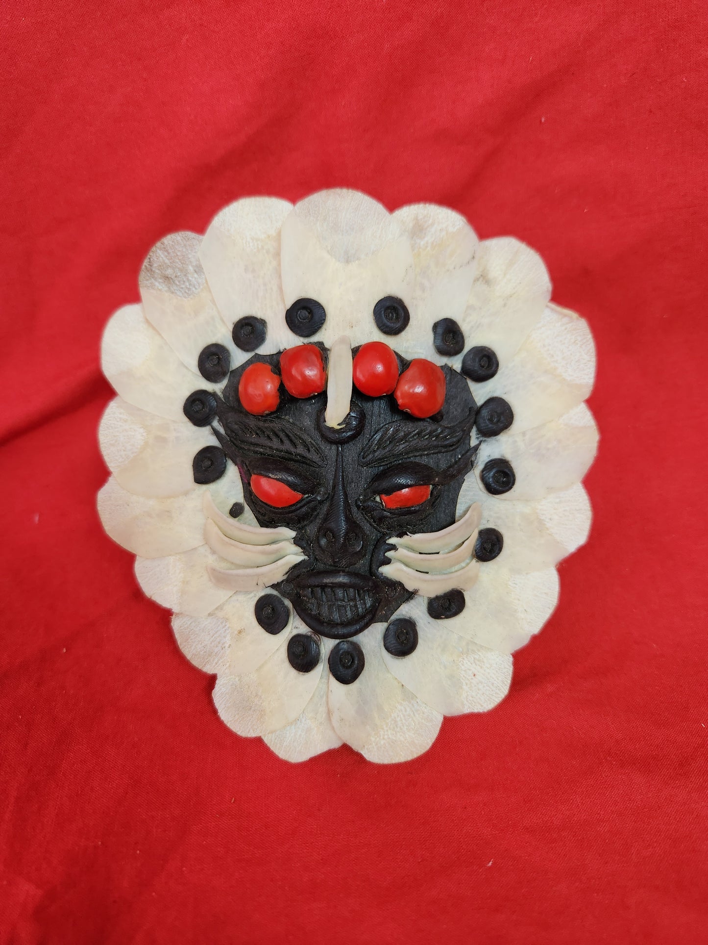 Amazing - Brazilian Miniature Manaus Fish Scale Tribal Mask Wall Hanging