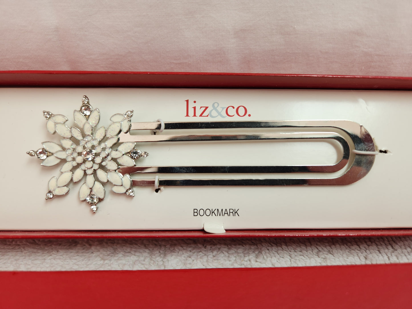 NIB - Liz & Co. Jeweled Snowflake Bookmark