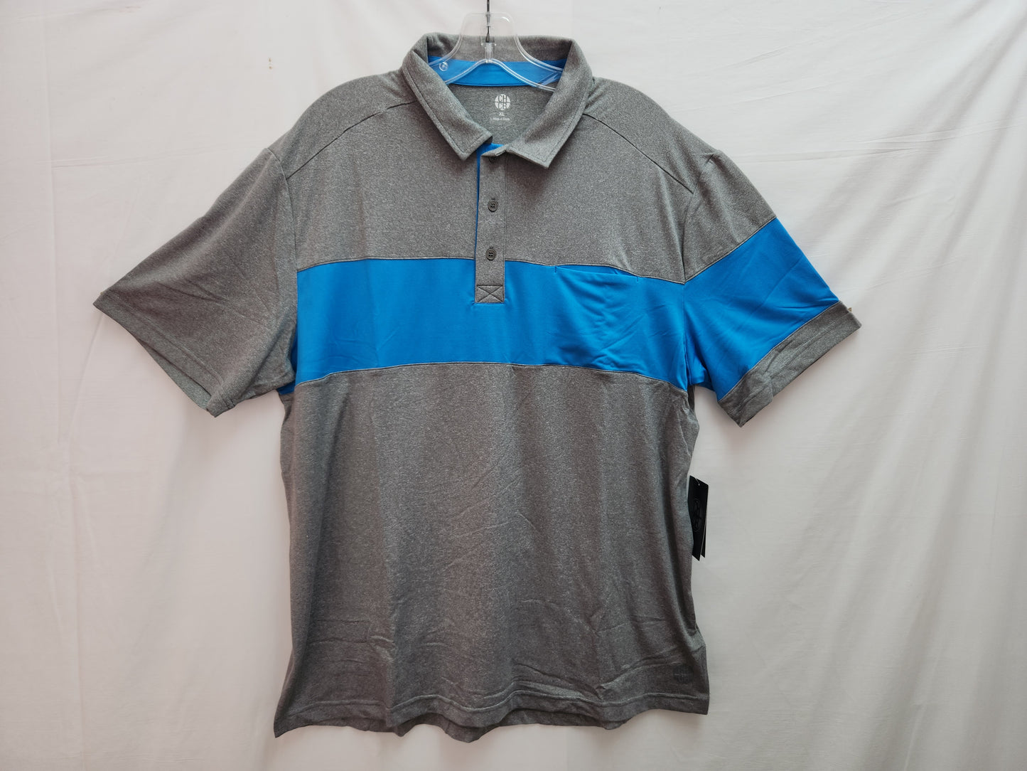 NWT - CHCB by Performance Gray Blue Chatham Polo Shirt - XL