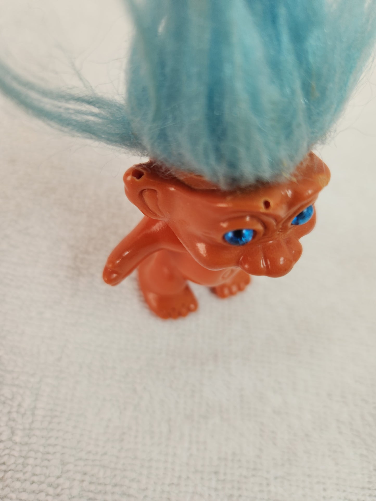 VTG - Etone 2-1/2" Troll with Blue Hair & Blue Eyes