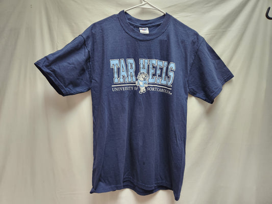 Retro - "Tar Heels" Jerzees Blue Crew Neck T-Shirt - Size: M