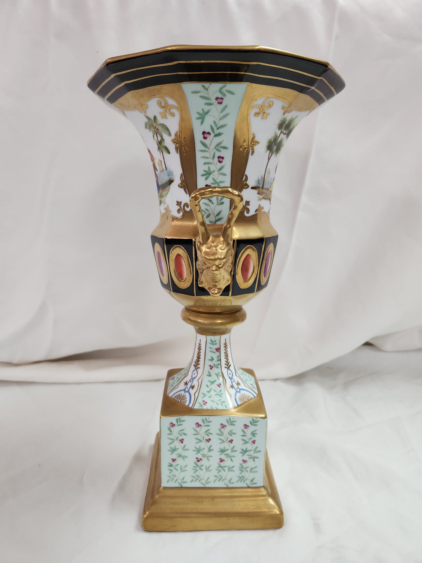 Rare - Porcelain Chinoiserie Urn Vase by Chelsea House