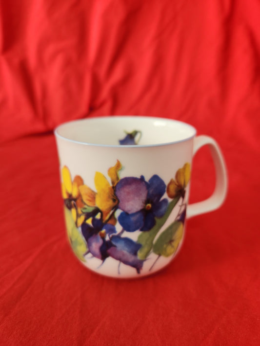 Rose of England Floral Porcelain Coffee Cup