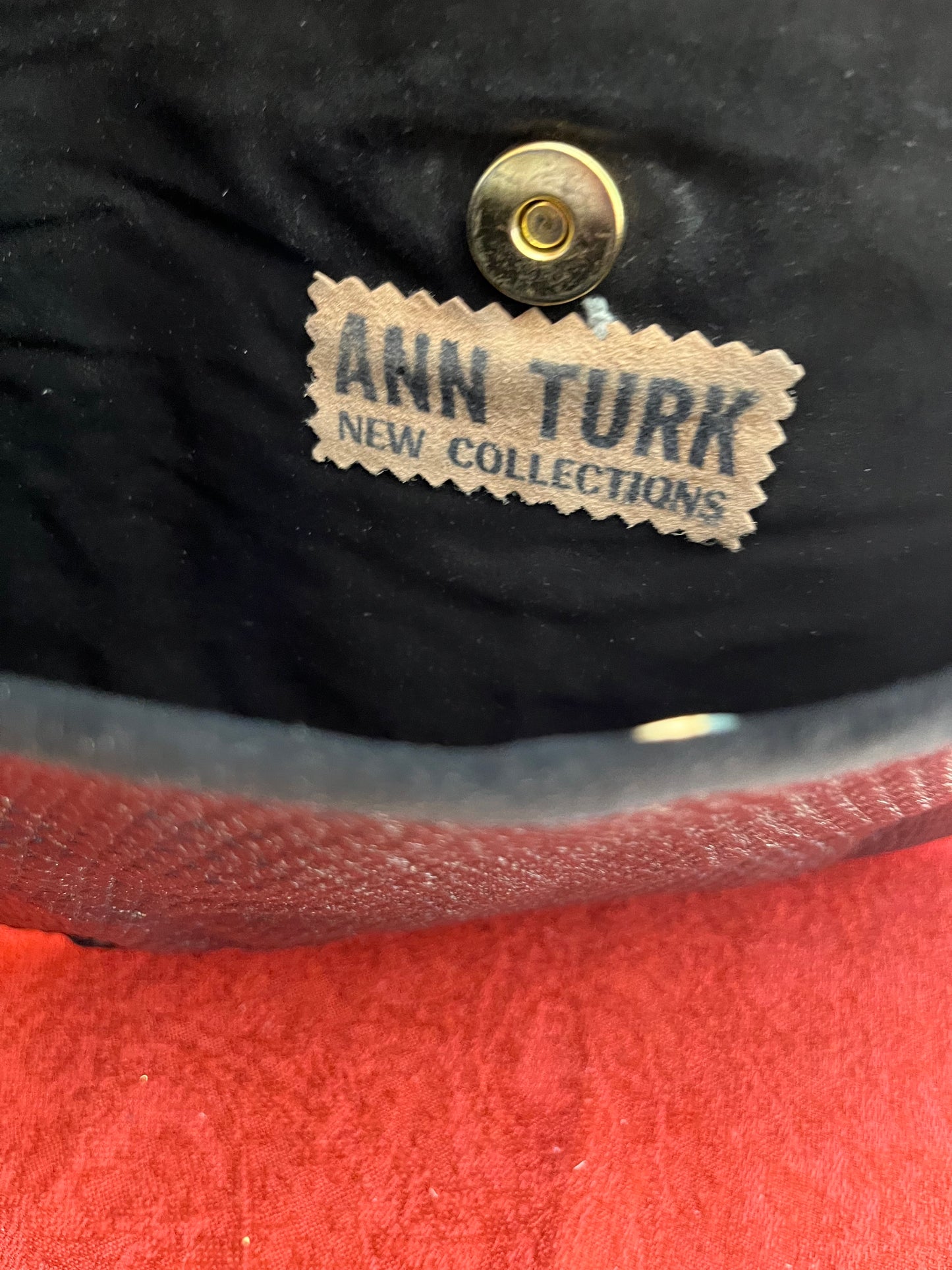 Vintage Ann Turk Lizard Leather Envelope Clutch