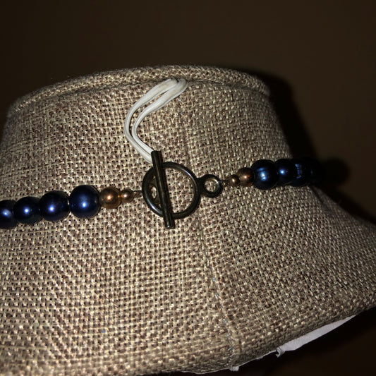 Freshwater Pearl and Wood Necklace