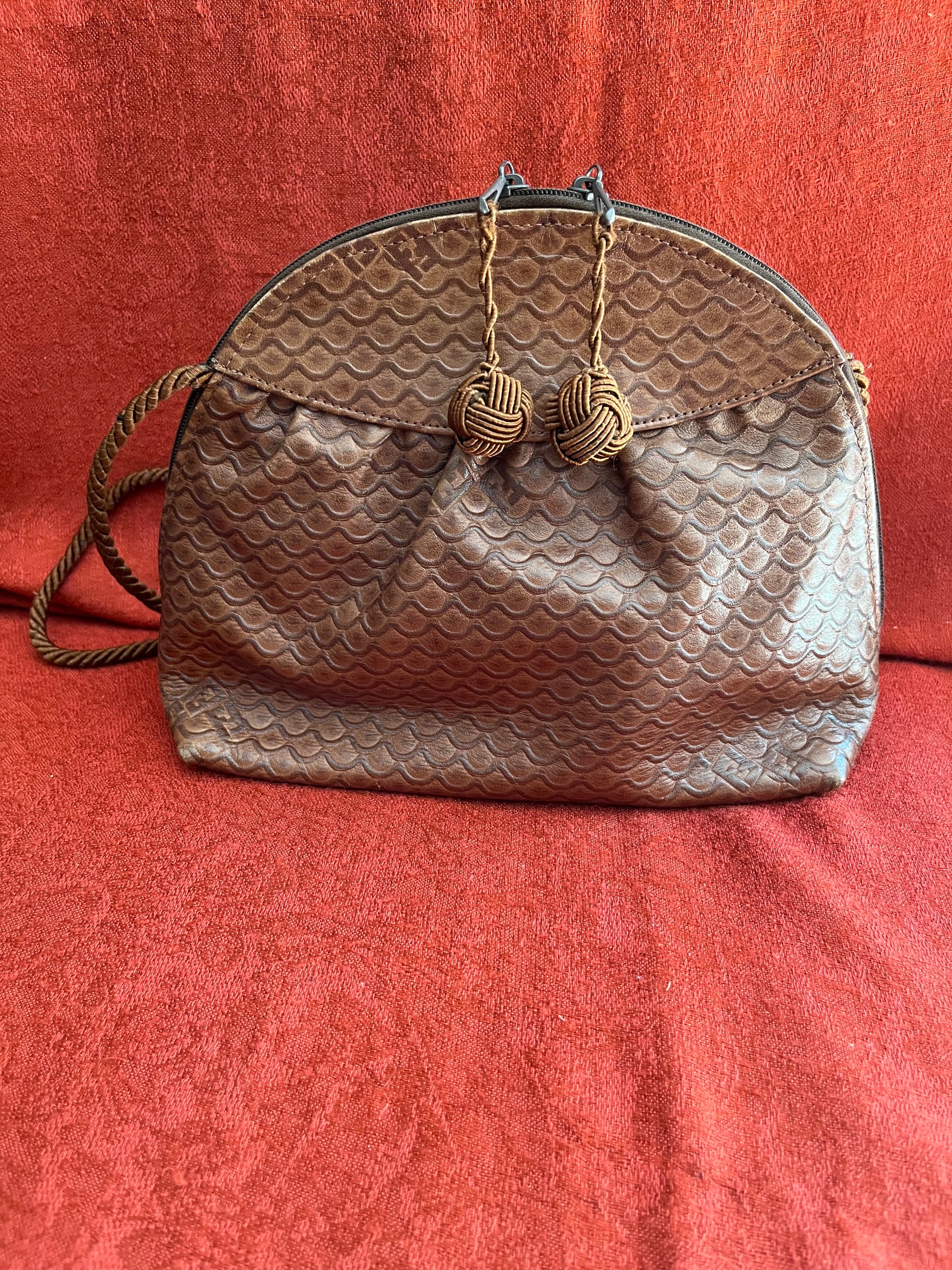Fendi Brown Leather Crossbody Bag
