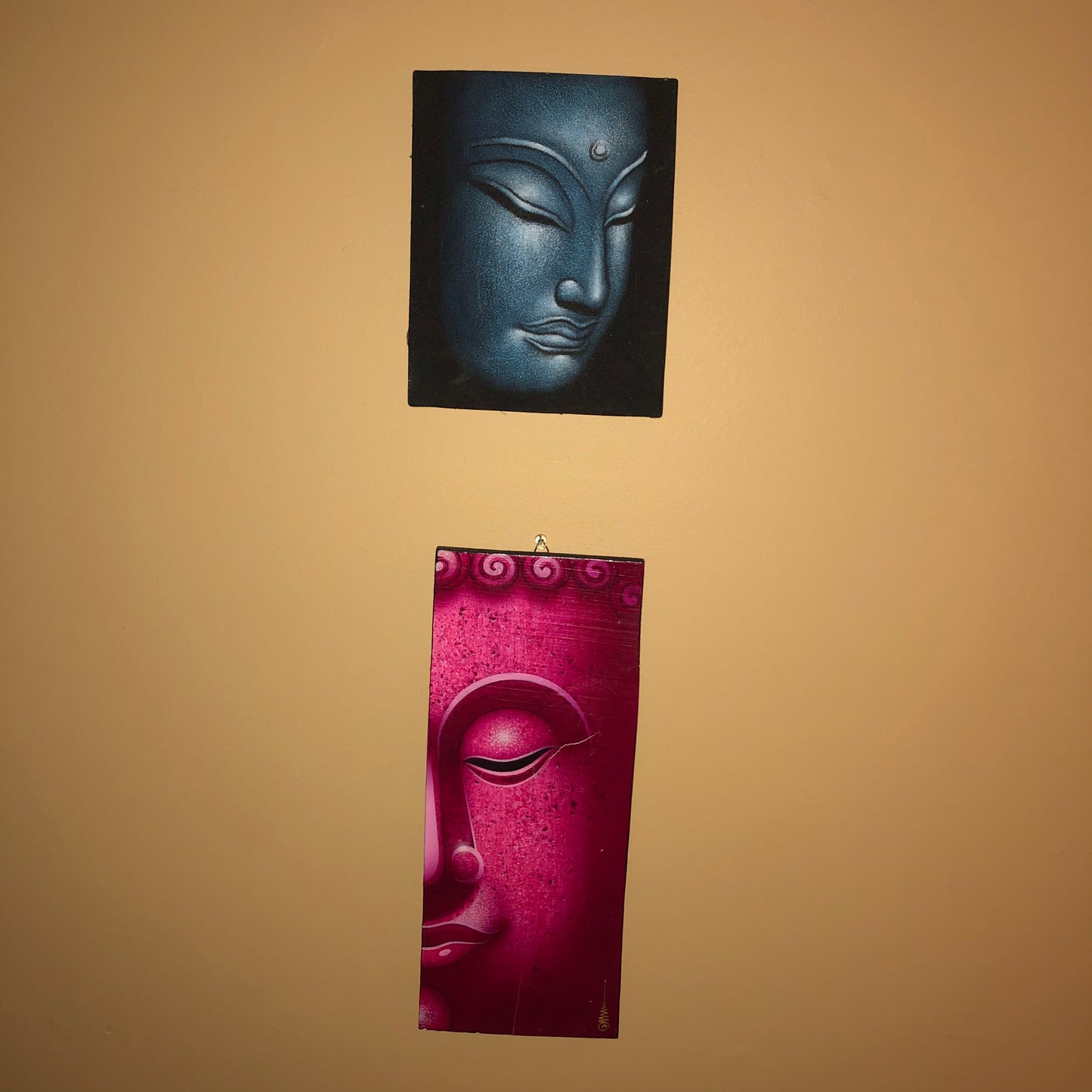 Two Pieces of Buddha Wall Art