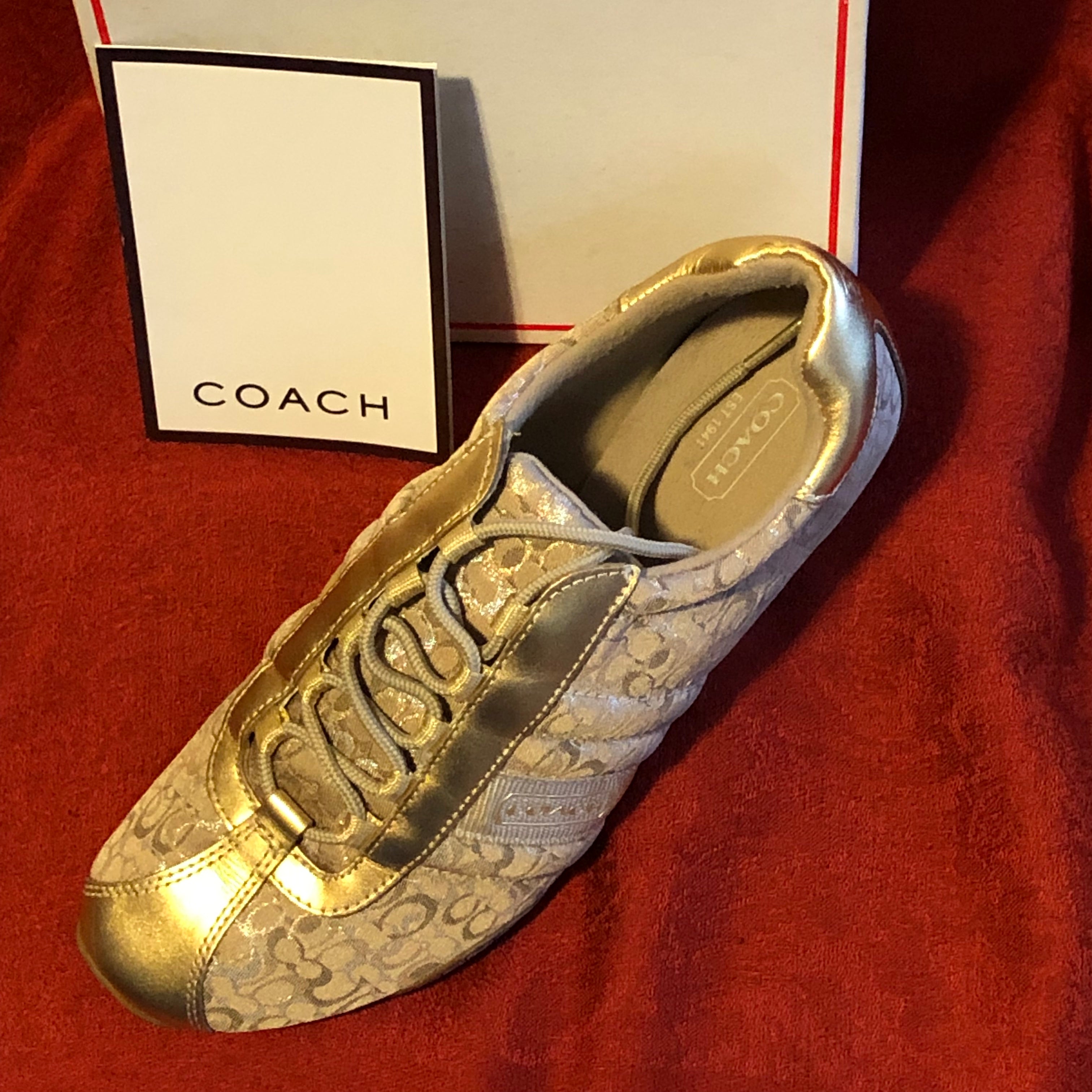 Gold coach discount shoes