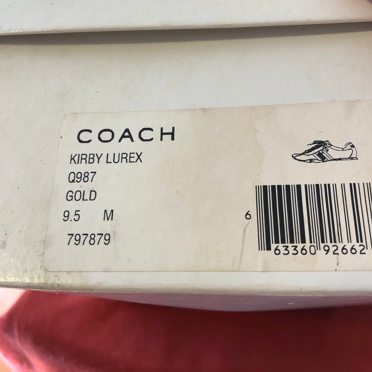 Coach Sneakers-Kirby Lurex Style-Size 9.5M