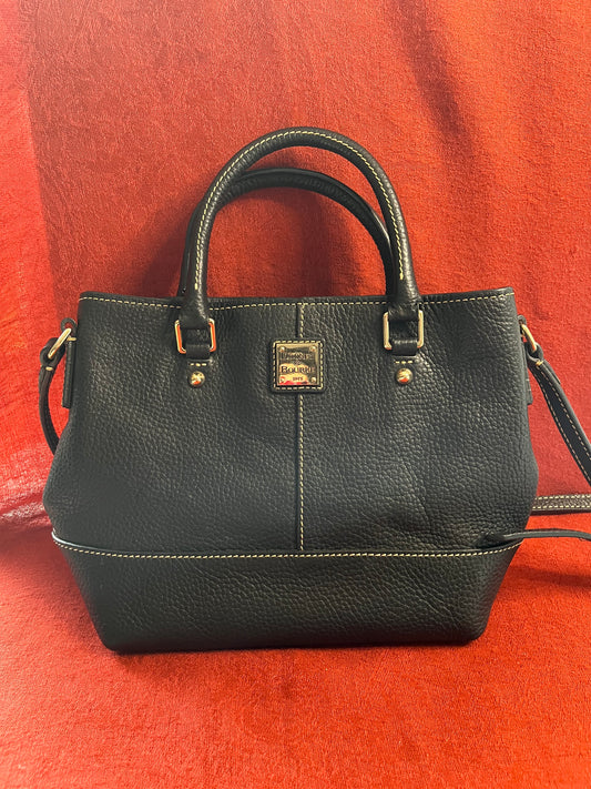 Black Dooney & Bourke Saffiano Leather Small Crossbody Bag