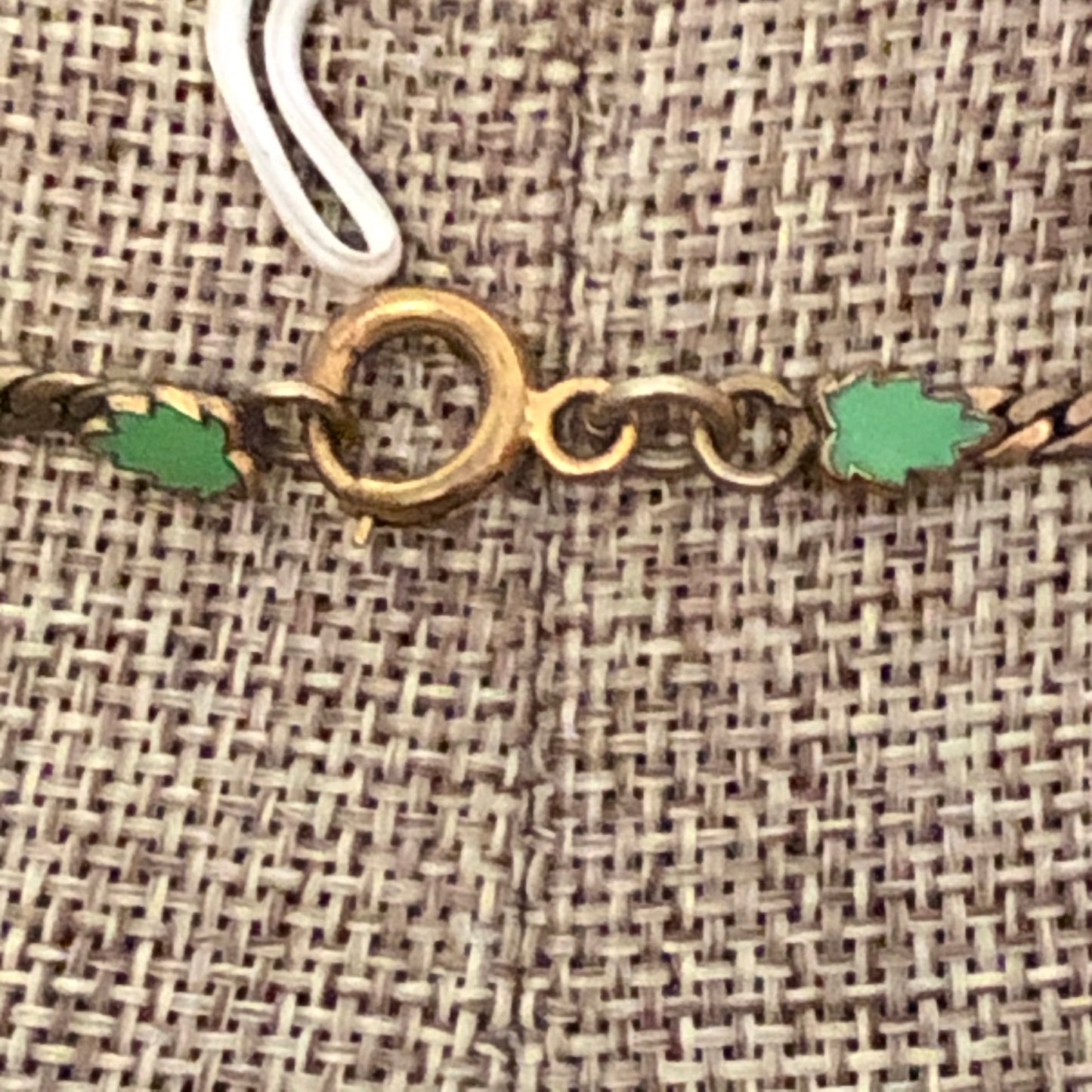 Vintage Inspired Enamel and Rhinestone Necklace