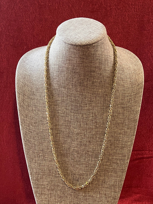 Vintage Gold Tone Byzantine Style Necklace by Givenchy