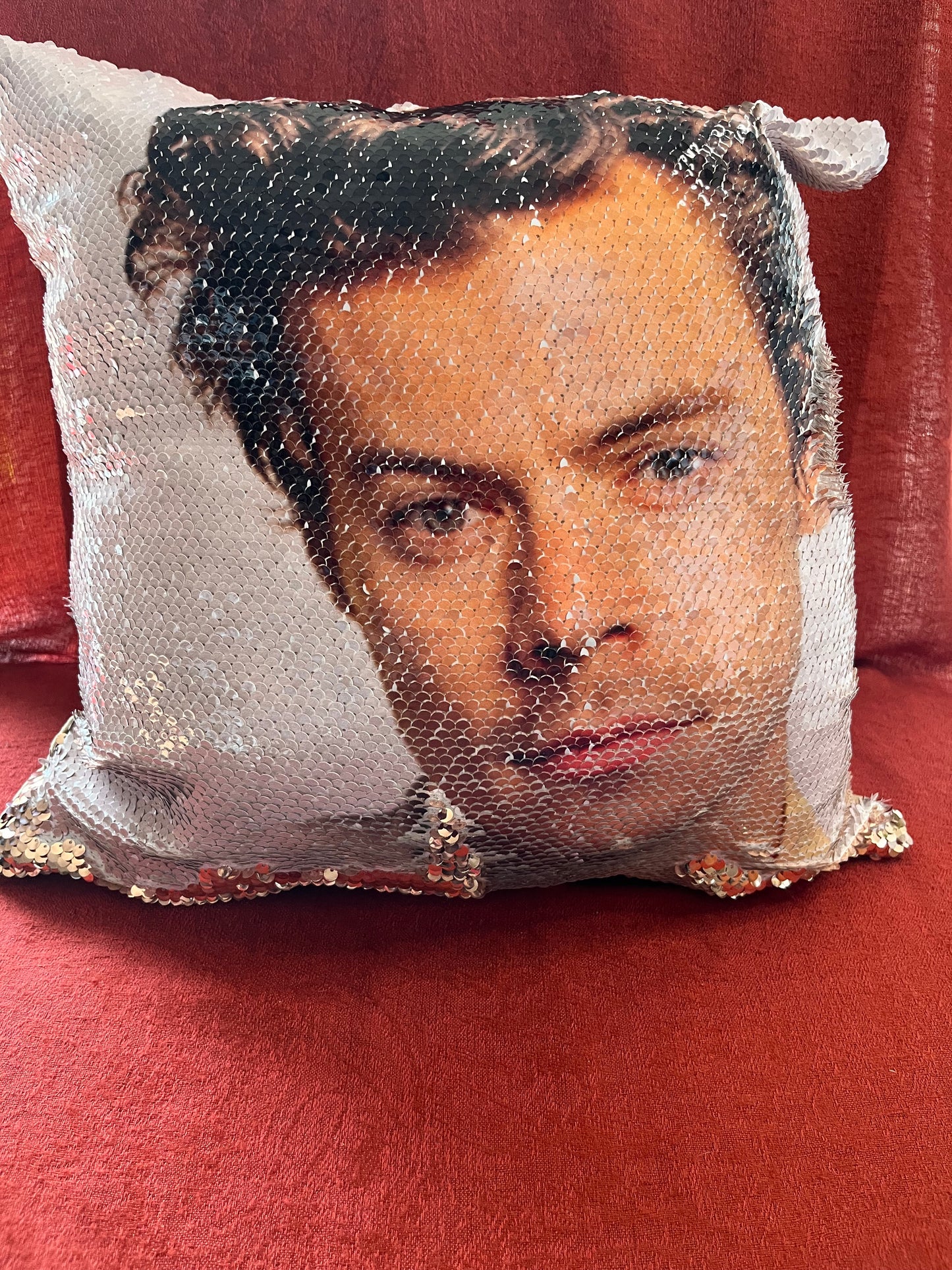 Harry Styles Sequin Pillow