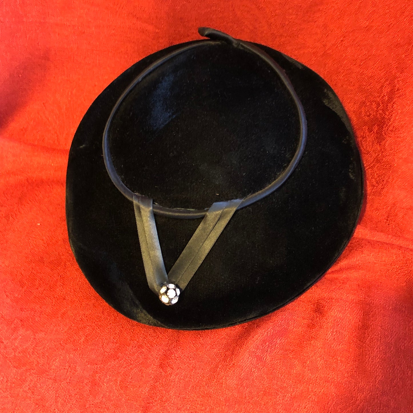 Vintage Hat Box with Hats and Pins