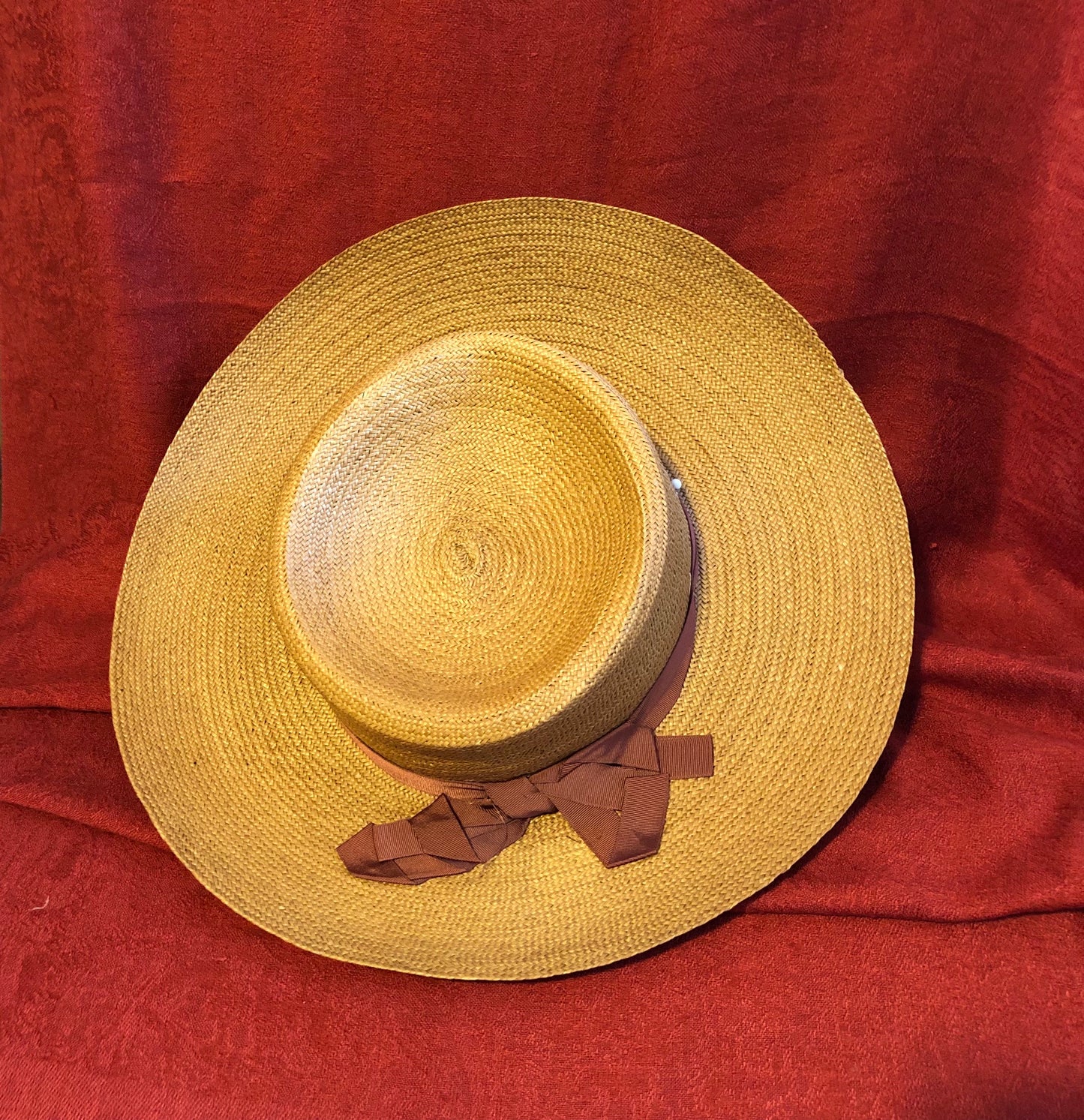 Vintage Hat Box with Hats and Pins