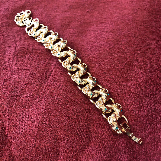 JBK Jacqueline Kennedy 18k Gold Plated Ram's Head Bracelet by Camrose & Kross Bracelet