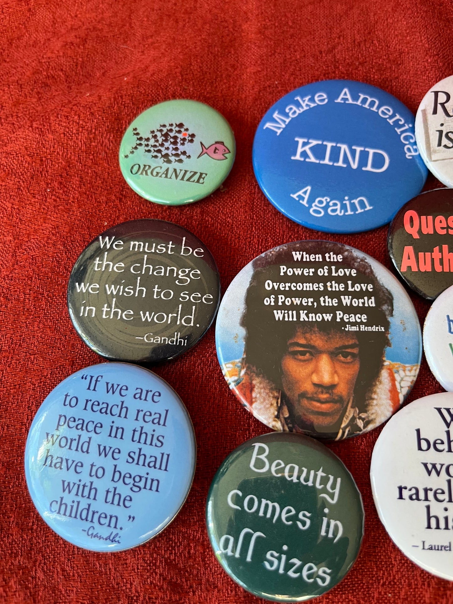 Political and Inspirational Pin Collection