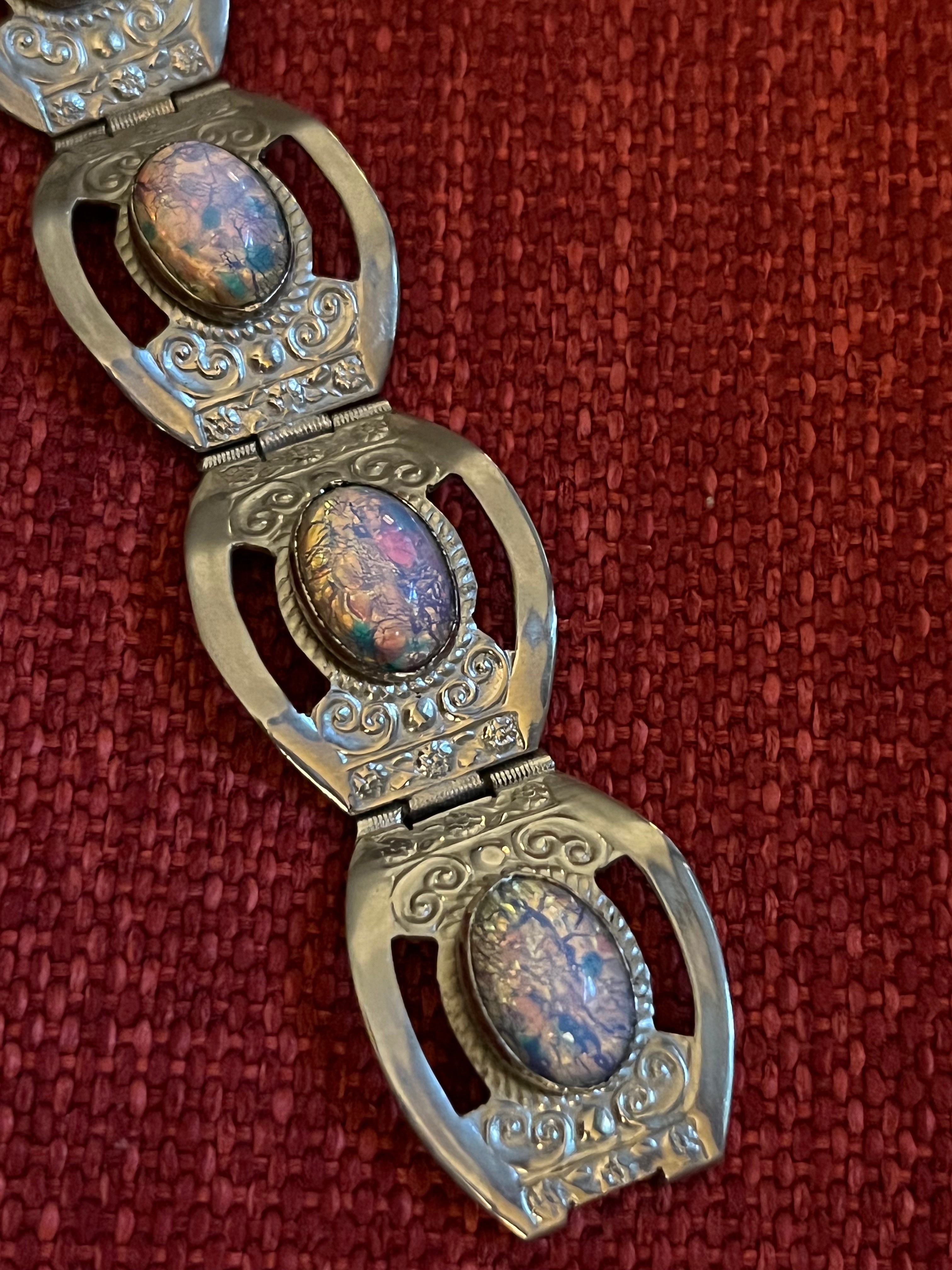 Blue Opal Bracelet  Opal Jewellery Collection  by Paul Wright   Paul  Wright Jewellery