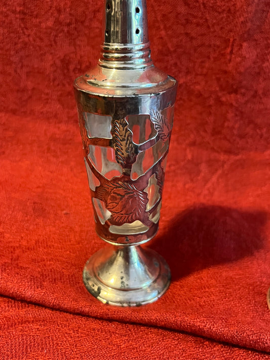 Vintage Mexican Sterling Salt and Pepper Shakers