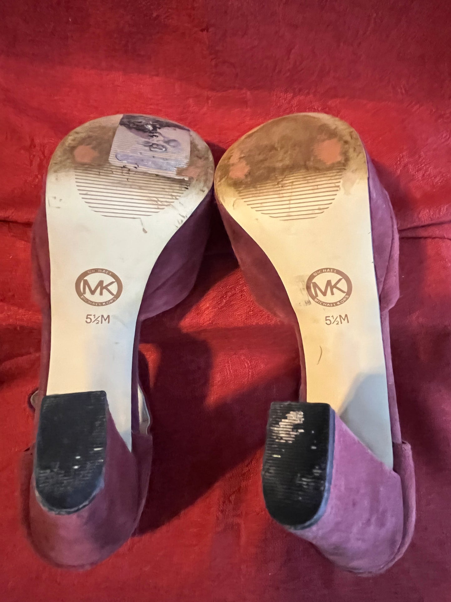 Michael Kors Suede Platform Mary Janes-Size 5 1/2 M