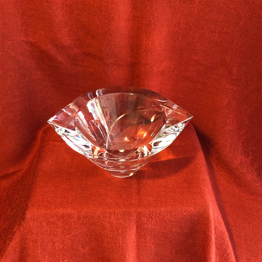 Orrefors Sweden Crystal Bowl-Marin Swirl Cut - #4776-12