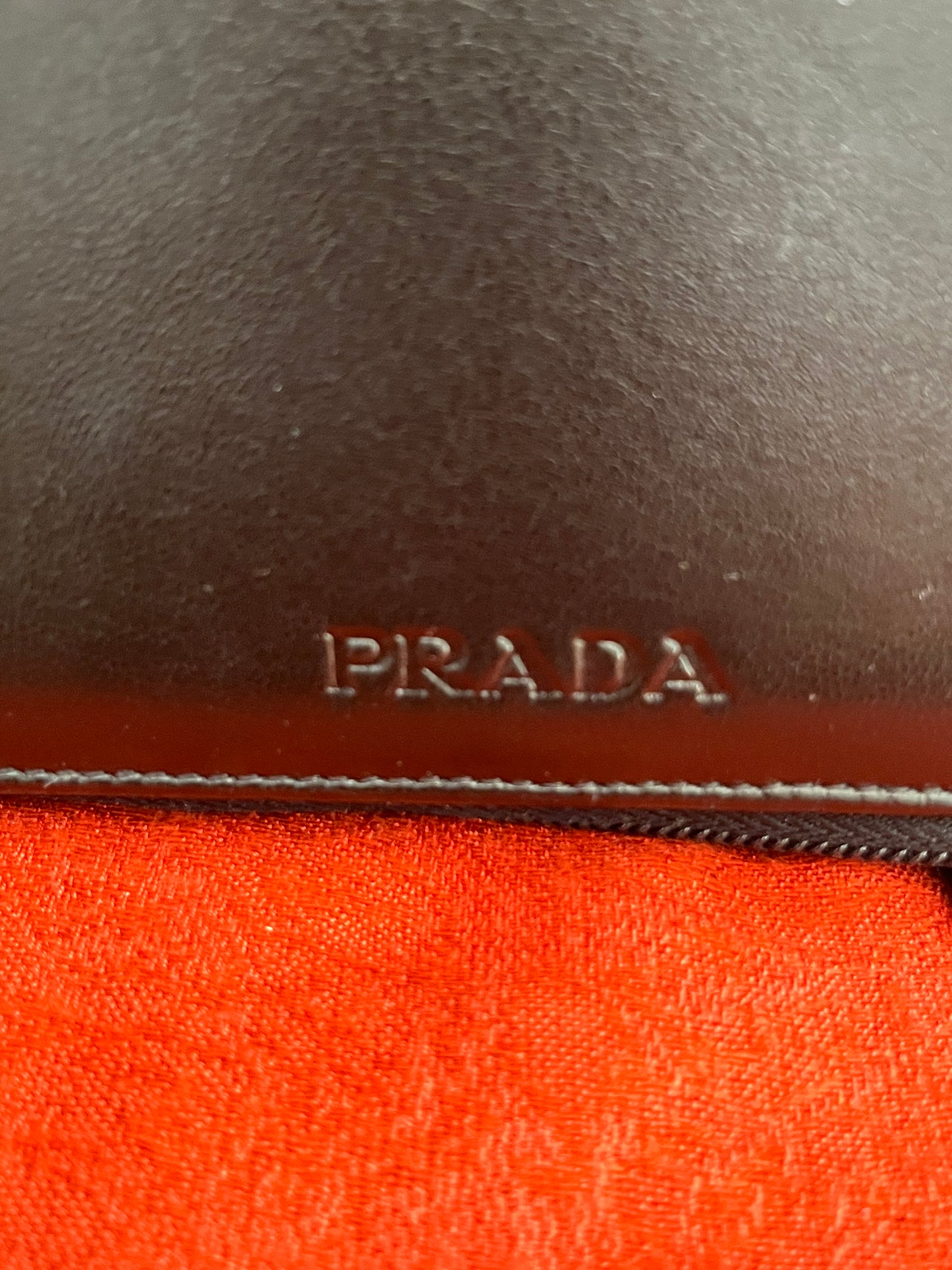 Black Prada Small Document Portfolio