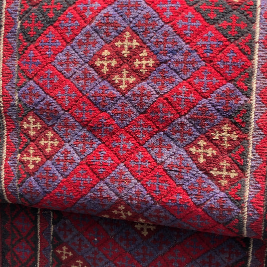 2' x 8' Hand knotted Tajik Caucasian Wool Runner