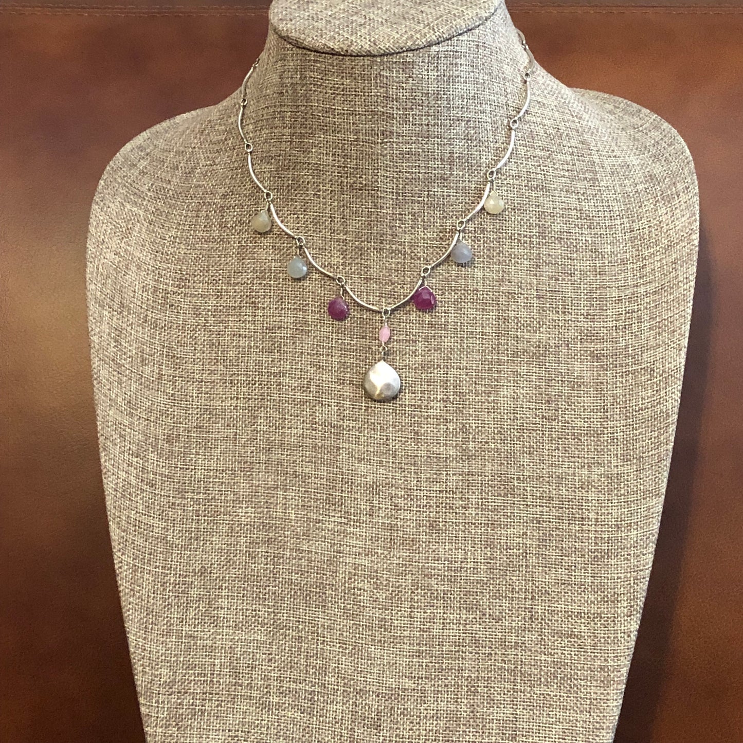 Sterling and Gemstone Necklace