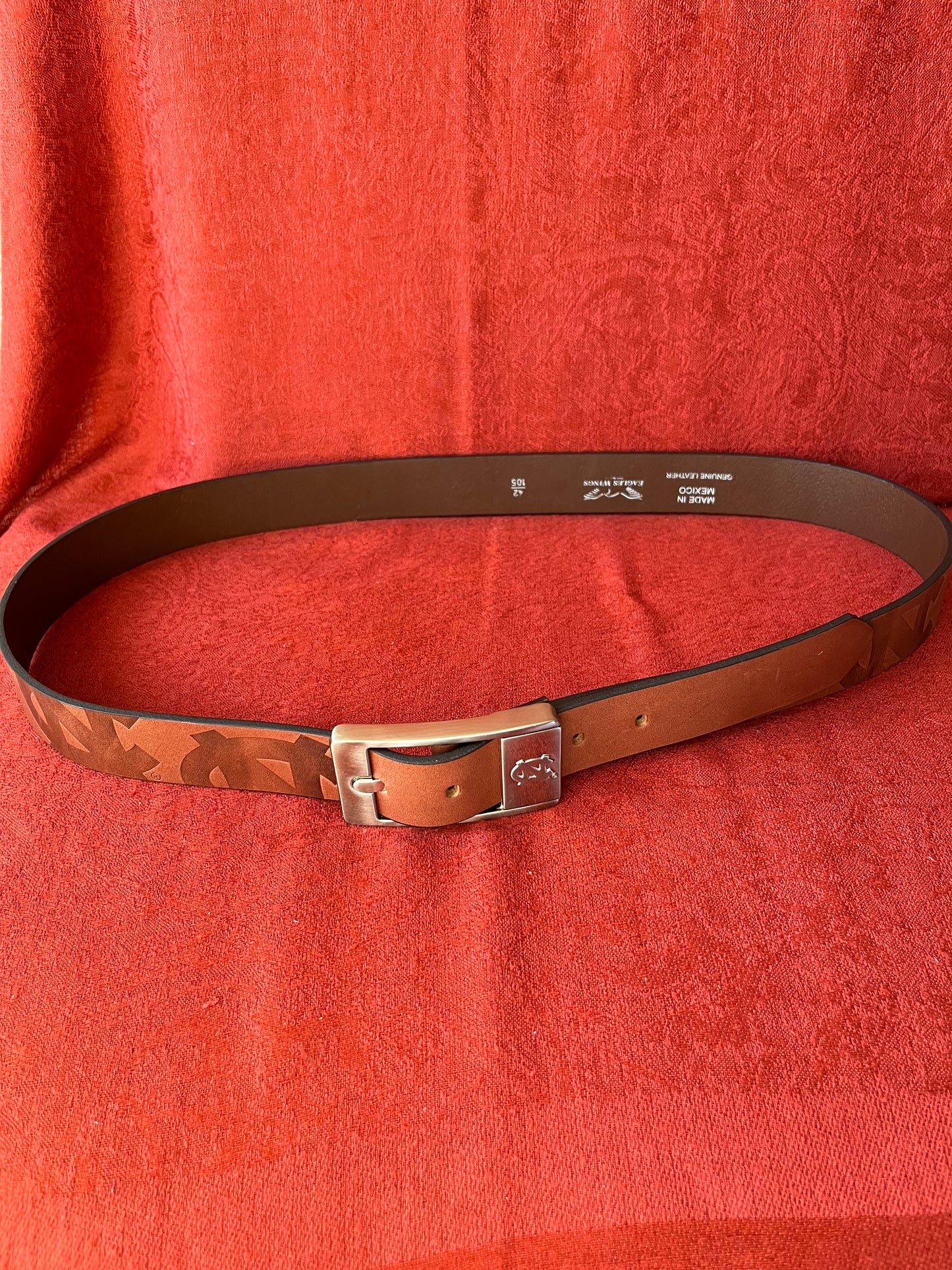 Eagles Wings Leather UNC Leather Belt