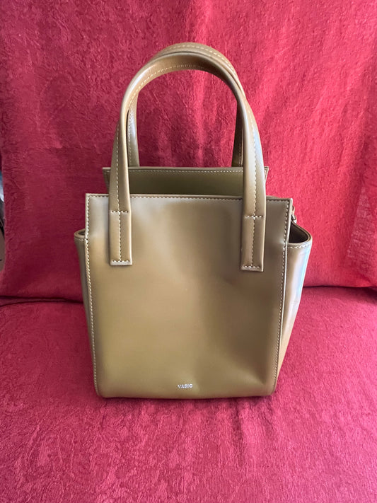 Small Short Handled Leather Bag by Vasic