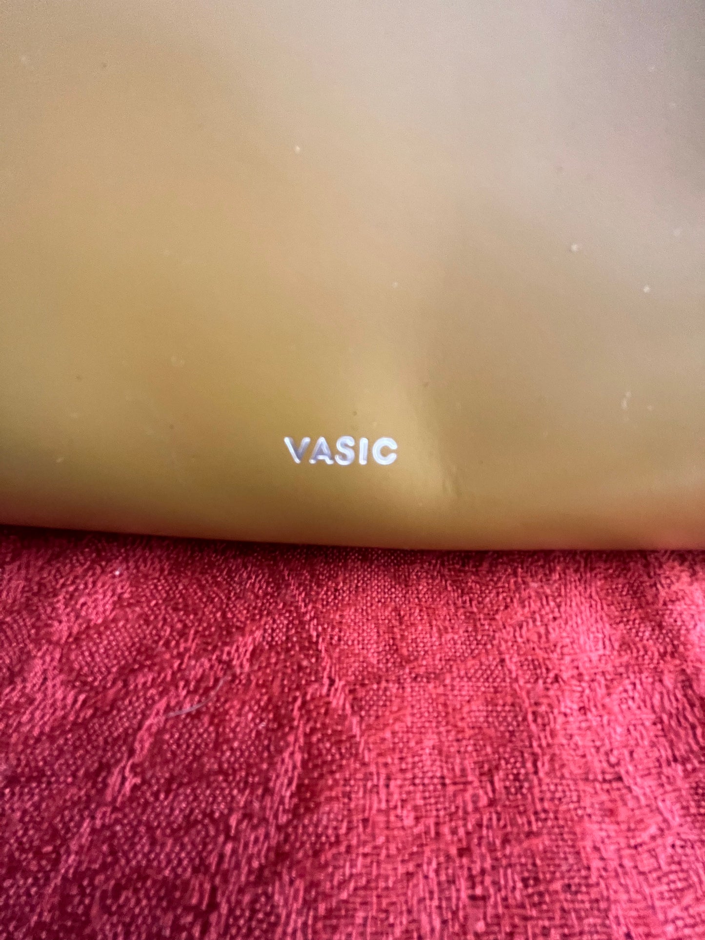 Small Short Handled Leather Bag by Vasic