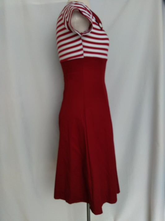 NWT - Ayli Scoop Neck Fit and Flare Short Sleeve Dress - S
