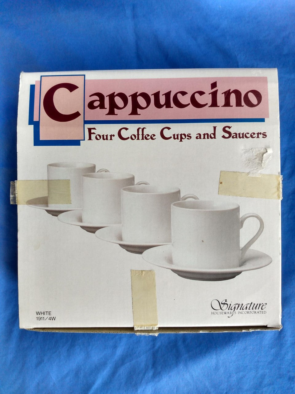 Cappuccino - Four Cups and Saucers