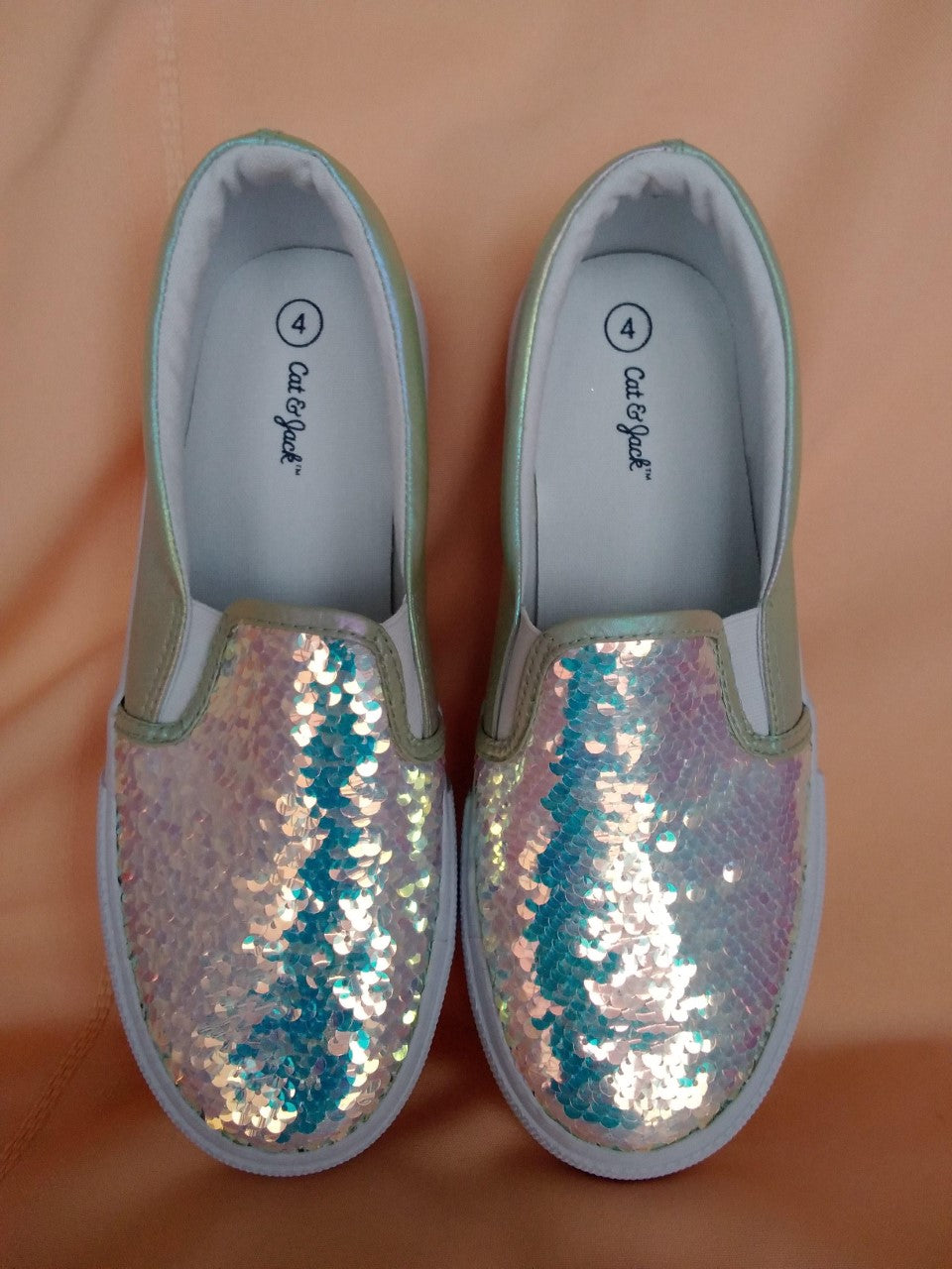 Cat & Jack Aliki Iridescent Shoes - Size 4
