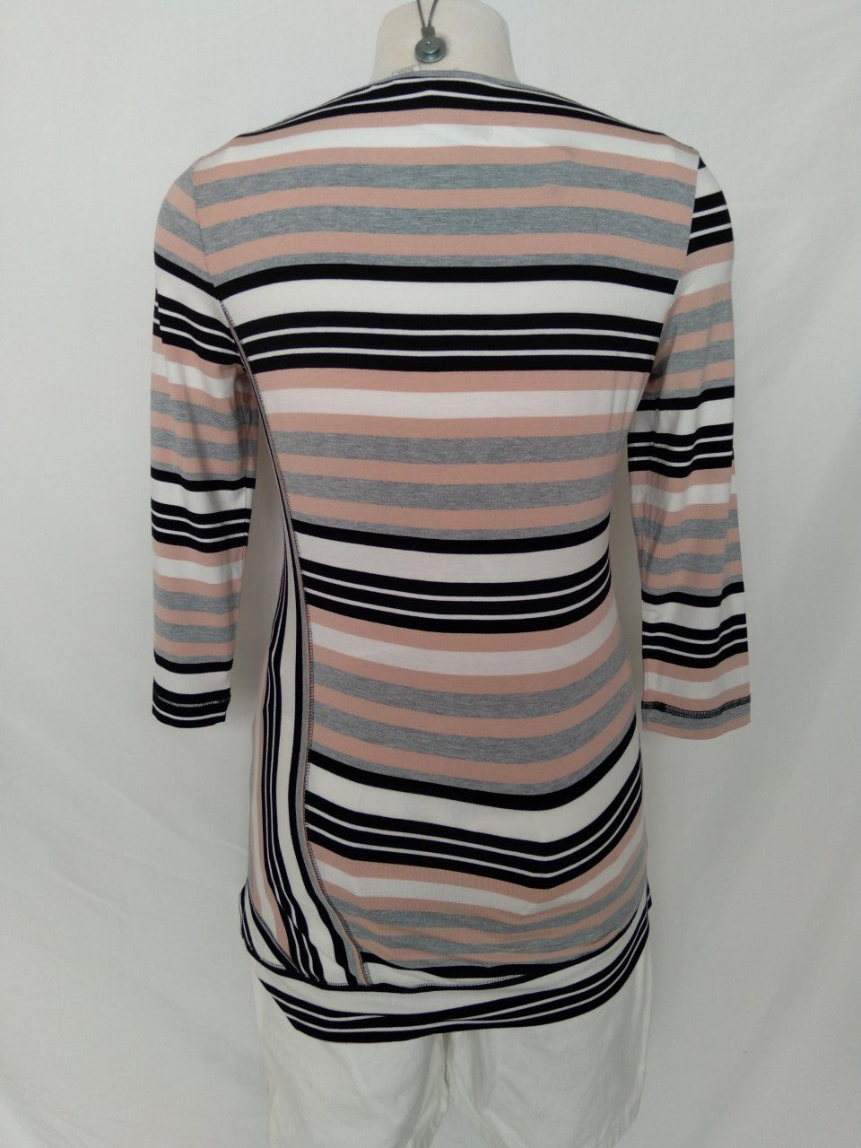 NWT - Chico's Zenergy Stripe Seam Detail Tunic Top - 0 | 4/6 S