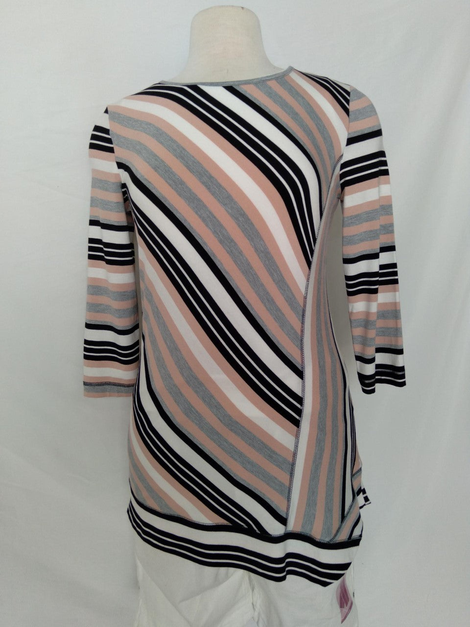 NWT - Chico's Zenergy Stripe Seam Detail Tunic Top - 0 | 4/6 S