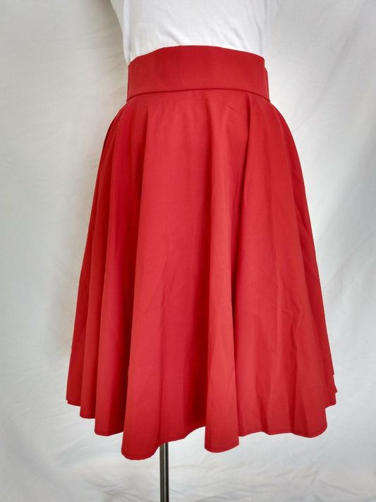NWT - Choles red High Waist Skirt - Medium