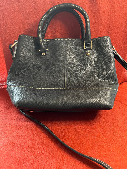 Black Dooney & Bourke Saffiano Leather Small Crossbody Bag