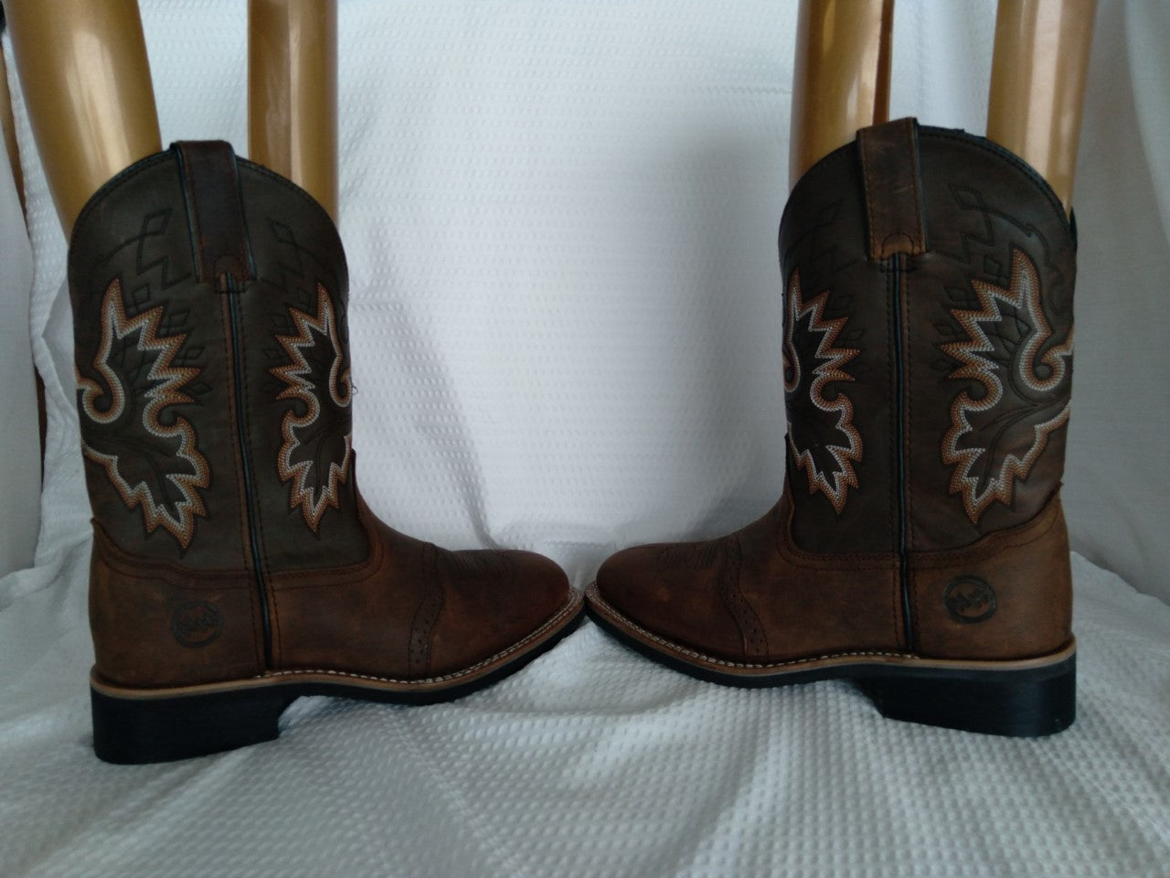 Double-H Victor Western Leather Work Boot - Size 8D