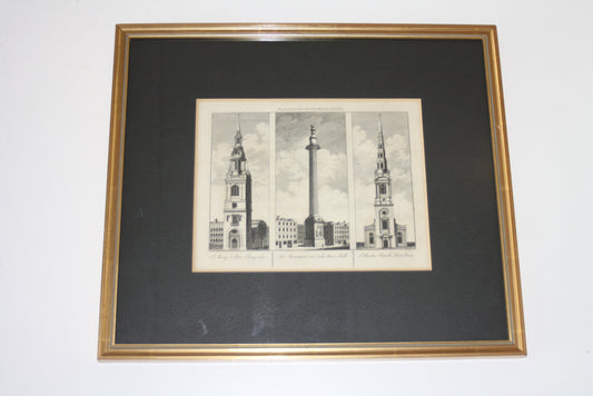 Framed Vintage Print- Engraved for Noorthouck's History of London