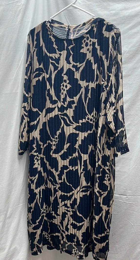 Connected Apparel Navy Dress with Attached Cover -- Size 22W